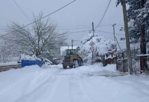 Снегопад в Туапсинском округе продлится до конца дня